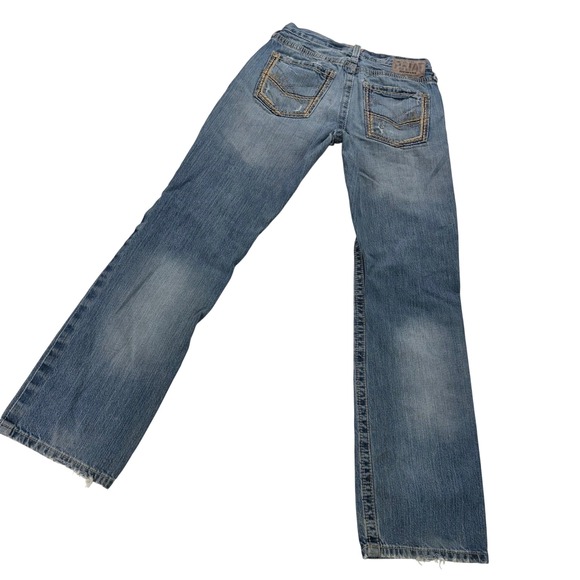 Ariat Mens Denim Jeans Medium Wash Distressed Relaxed Fit Size 29x33 - Picture 3 of 12